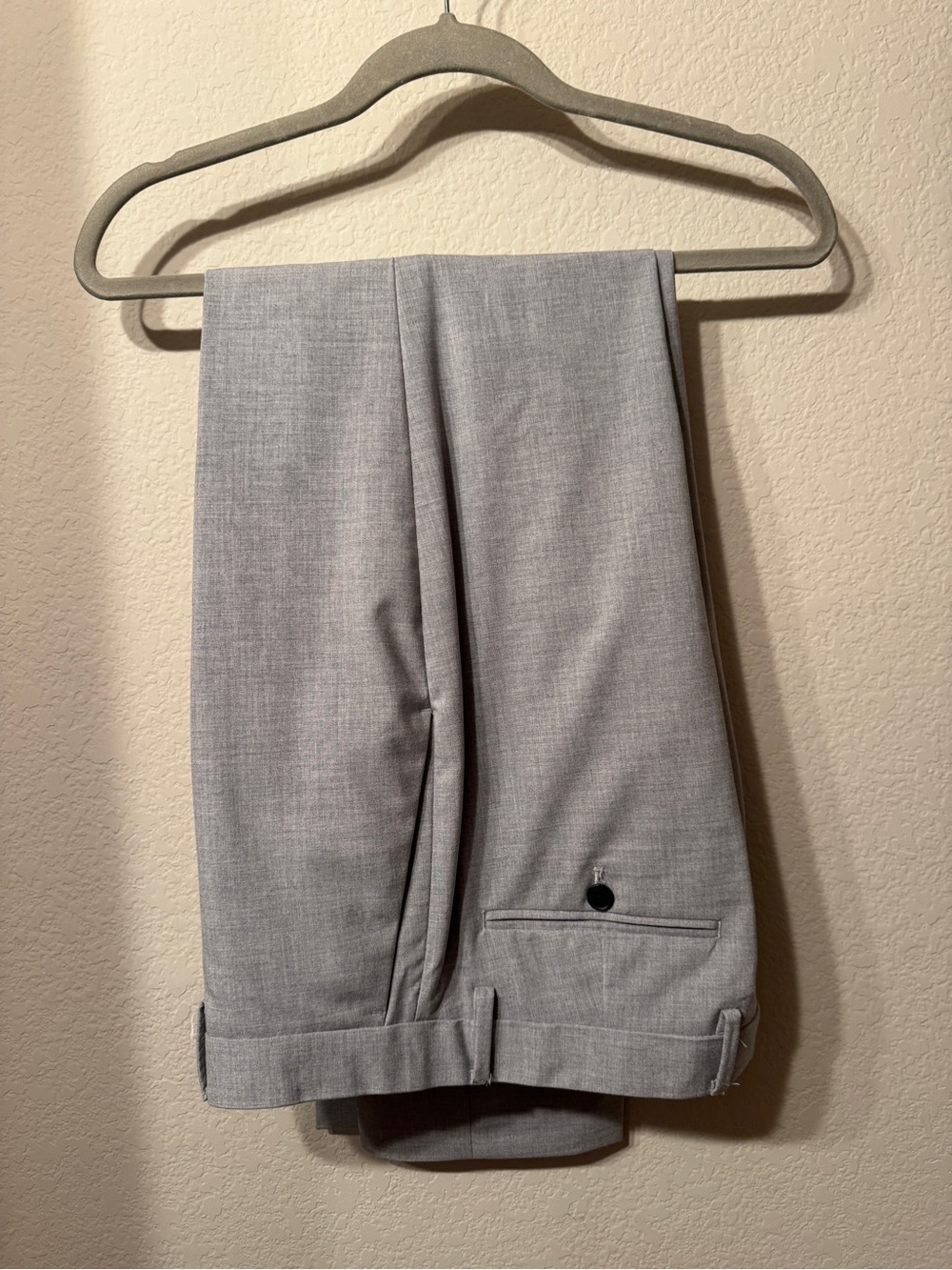 Banana Republic Light Gray Tailored Fit Dress Pants 33x34